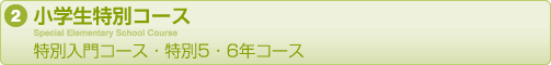 小学生特別コース